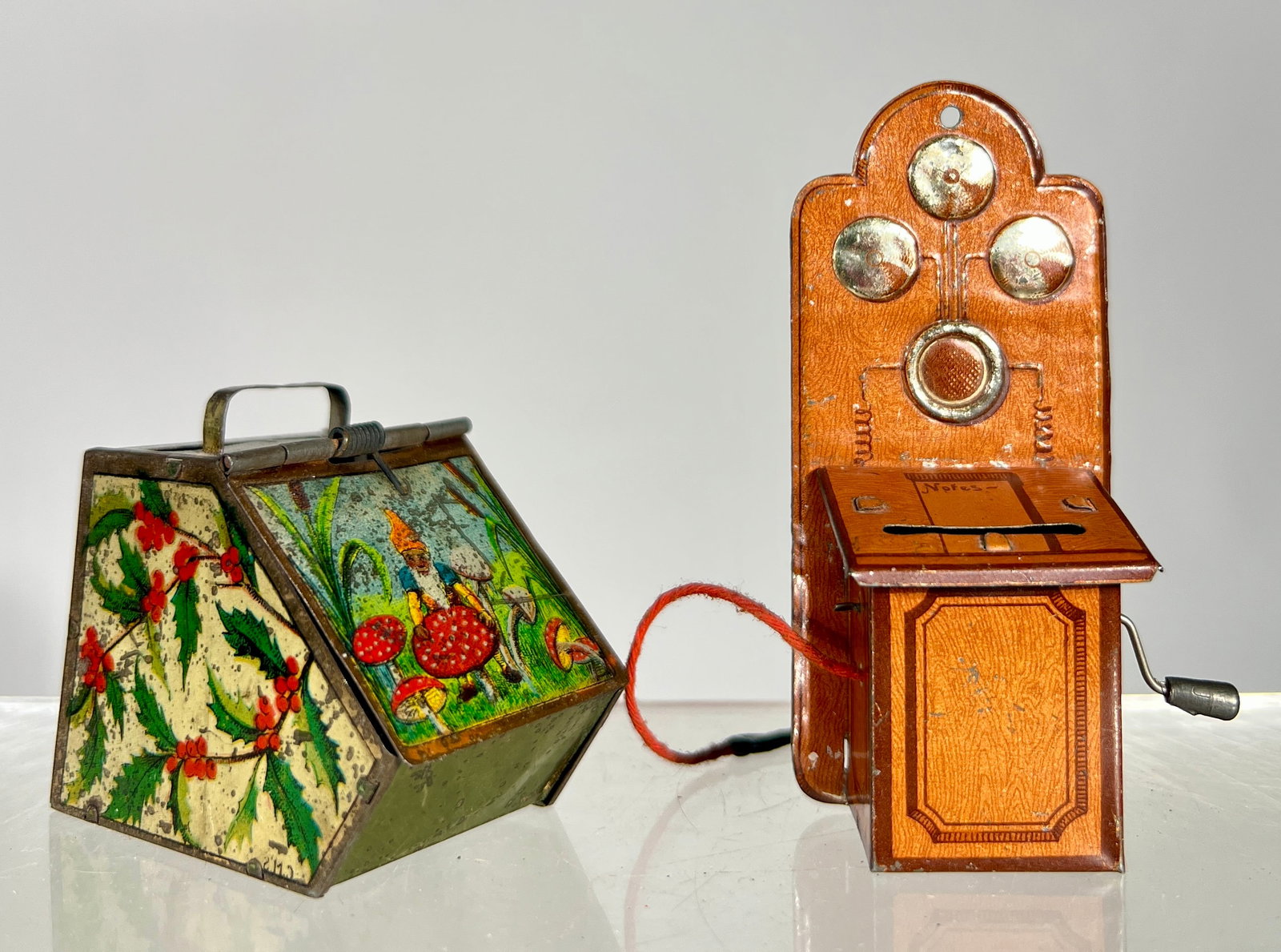 Two Fantastic Penny Toy Banks- Key Lock Trap (1 of 2)