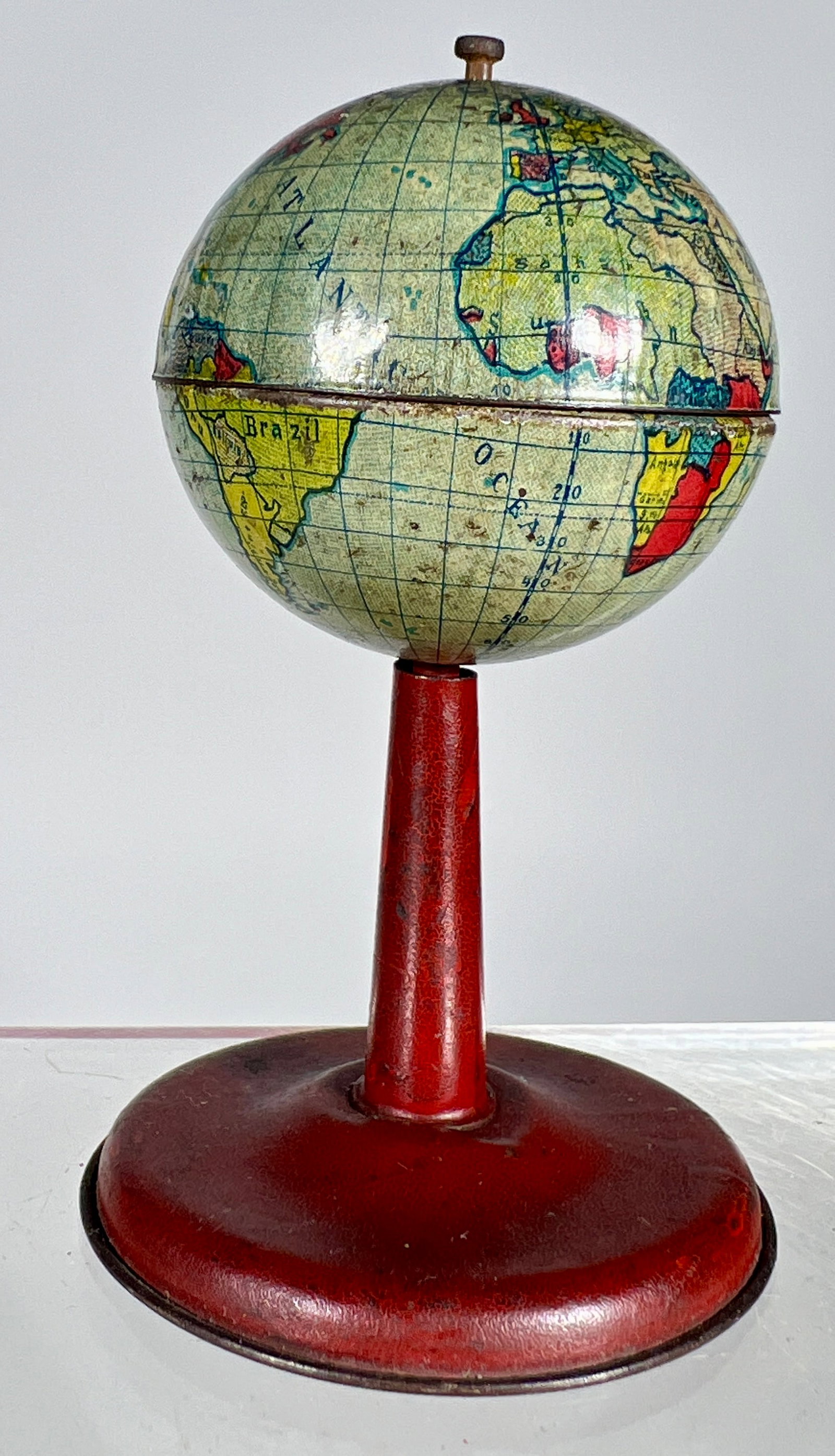 Tin Spinning Globe Bank (1 of 2)