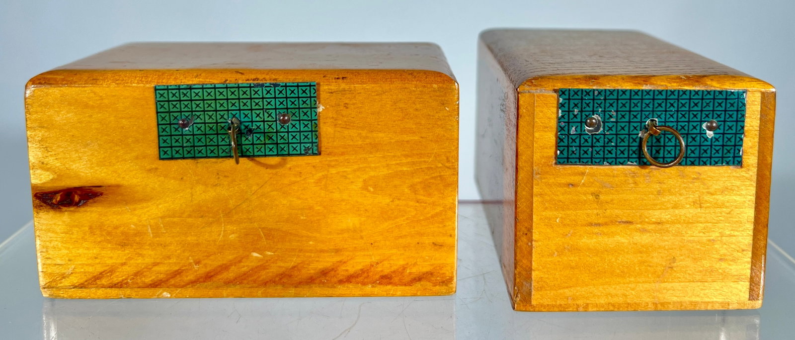 Two Wooden Trick Savings Banks (1 of 2)