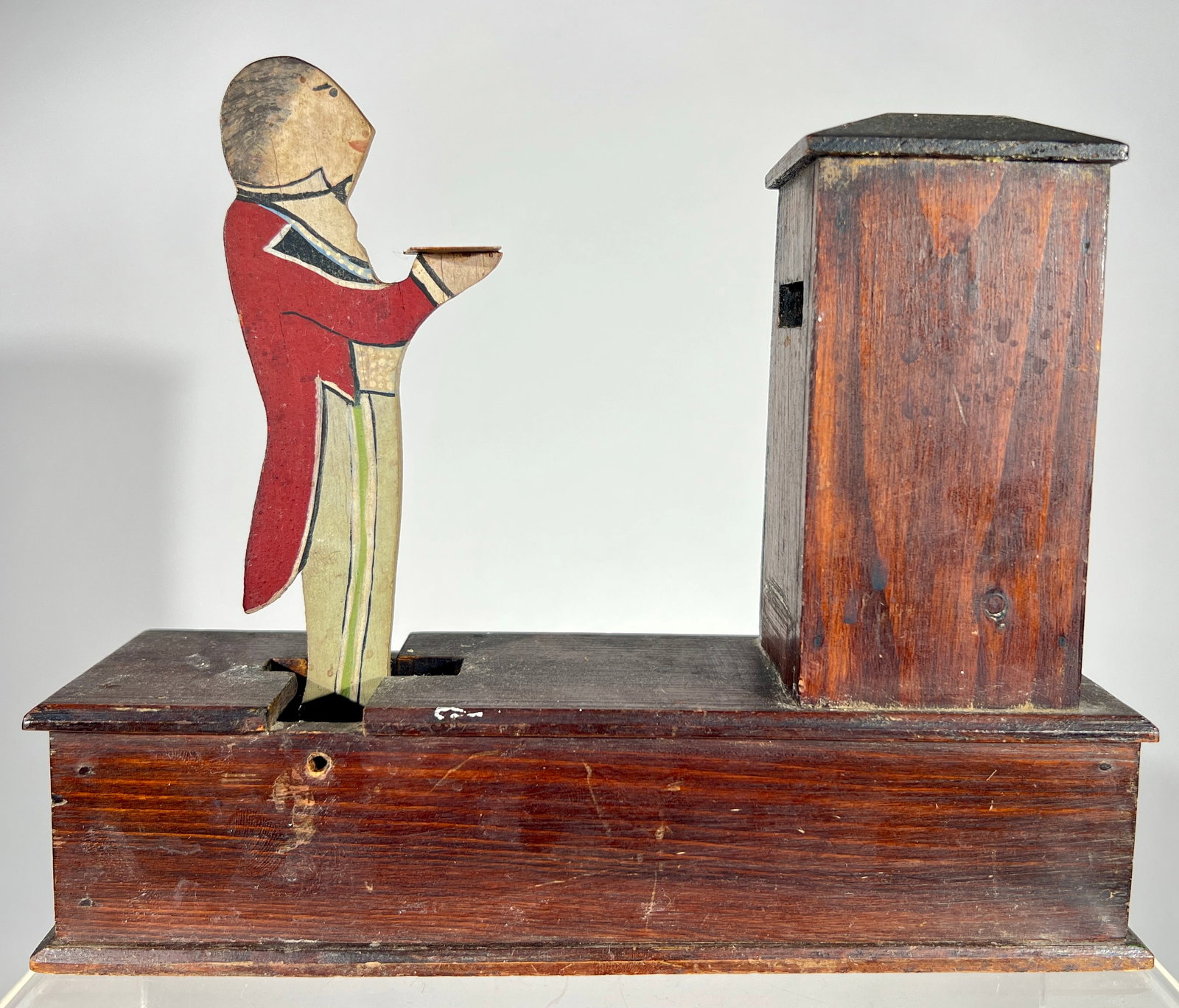 Butler Tipping Tray - Wooden Mechanical Bank (1 of 2)