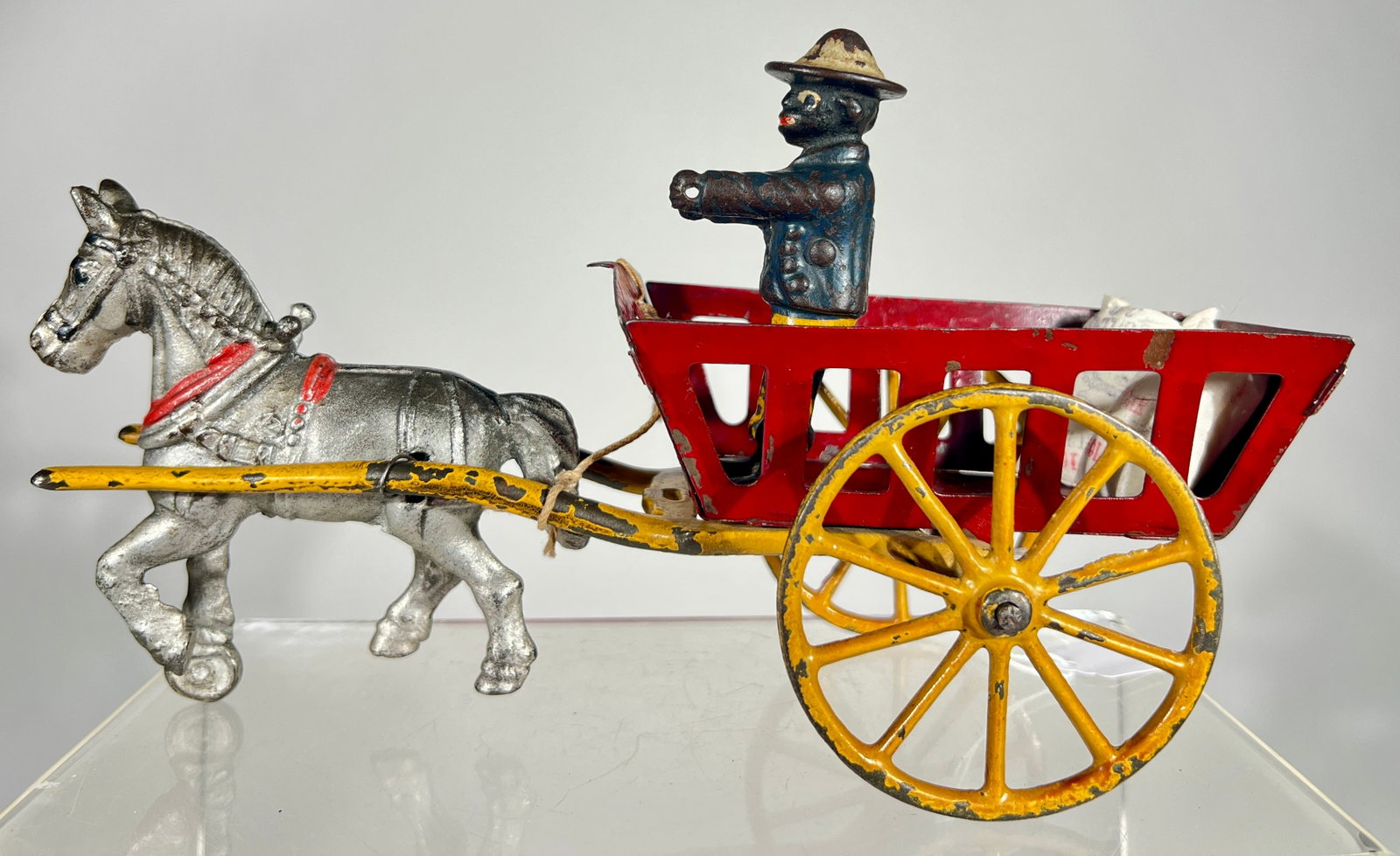 One Horse Farm Wagon - Sheet Tin and Cast Iron (1 of 2)