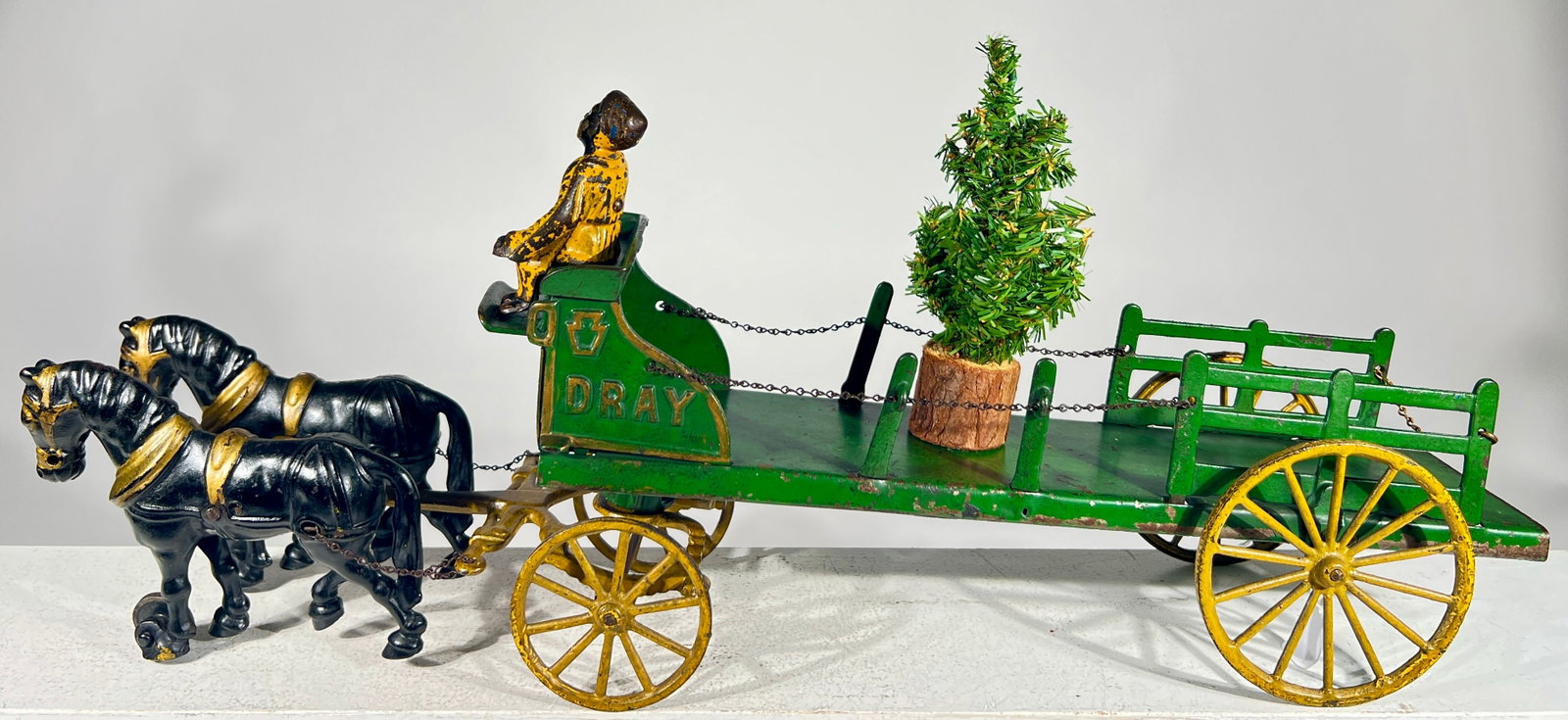 Hubley Two Horse Dray Wagon (1 of 3)