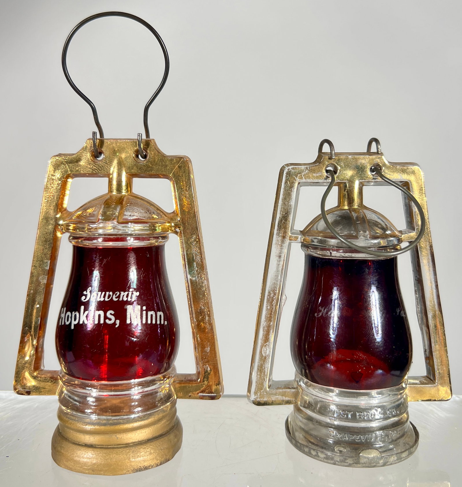 Two Lantern Glass Candy Containers (1 of 2)