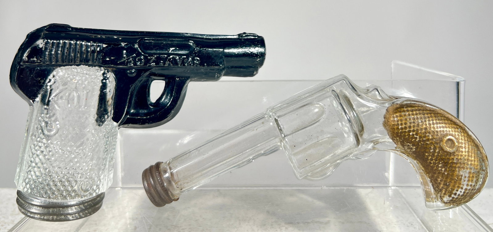Two Revolver Glass Candy Containers (1 of 2)