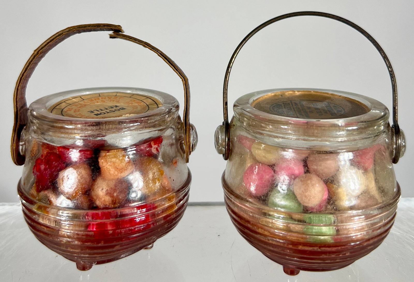 Two Boston Kettle Glass Candy Containers (1 of 3)