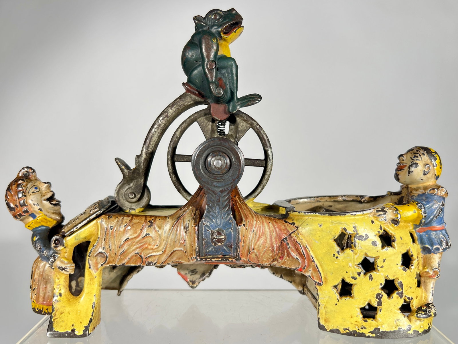 Professor Pug Frogs Great Bicycle Feat Mechanical Bank (1 of 4)