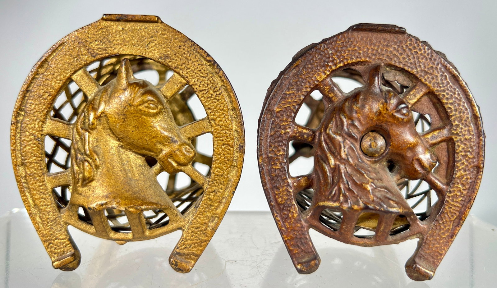 Two Horseshoe with Wire Mesh Still Banks (1 of 3)
