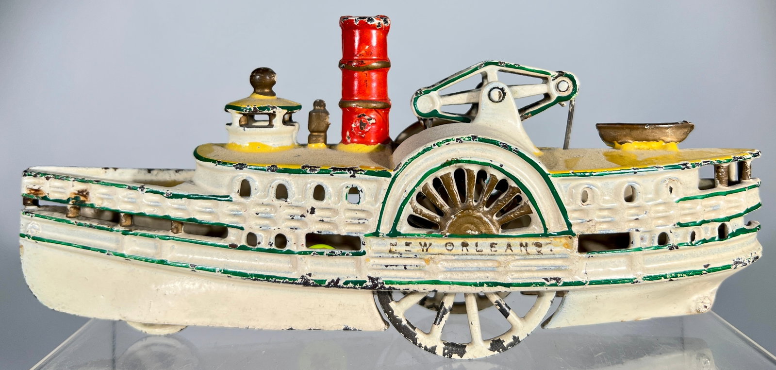 New Orleans Paddlewheel Boat: Harris Toy Co. - Toledo, OH. 1895 - 10 1/2"L