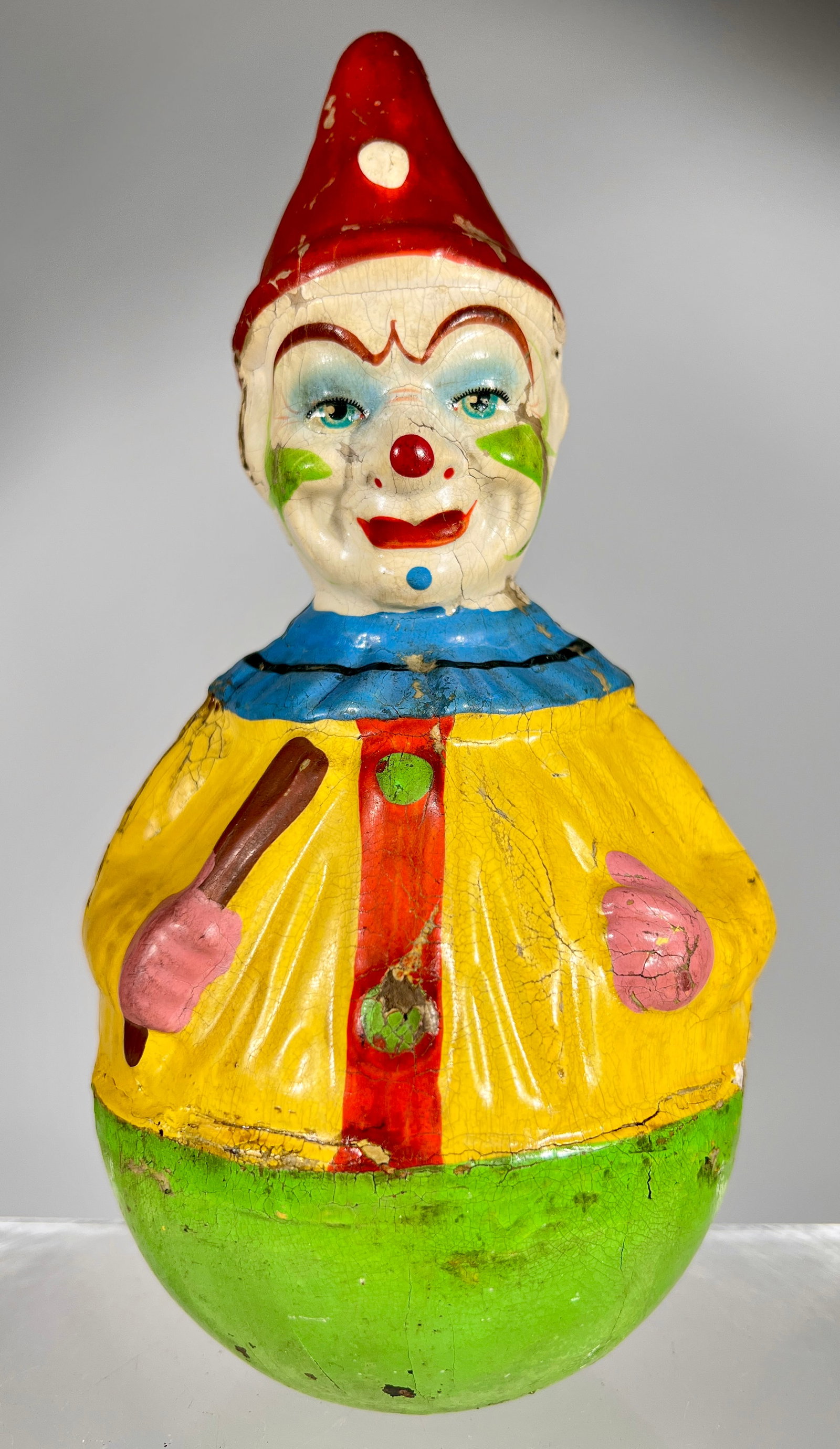 Clown Roly Poly Toy - Made of Composition (1 of 2)