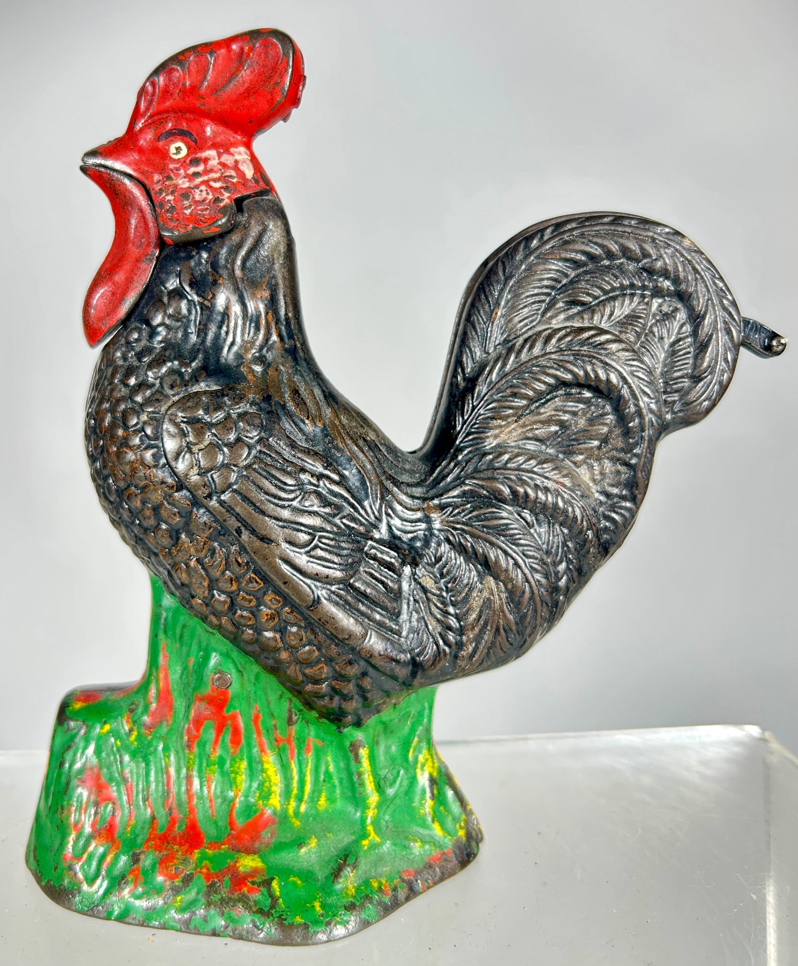 Rooster Cast Iron Mechanical Bank (1 of 2)