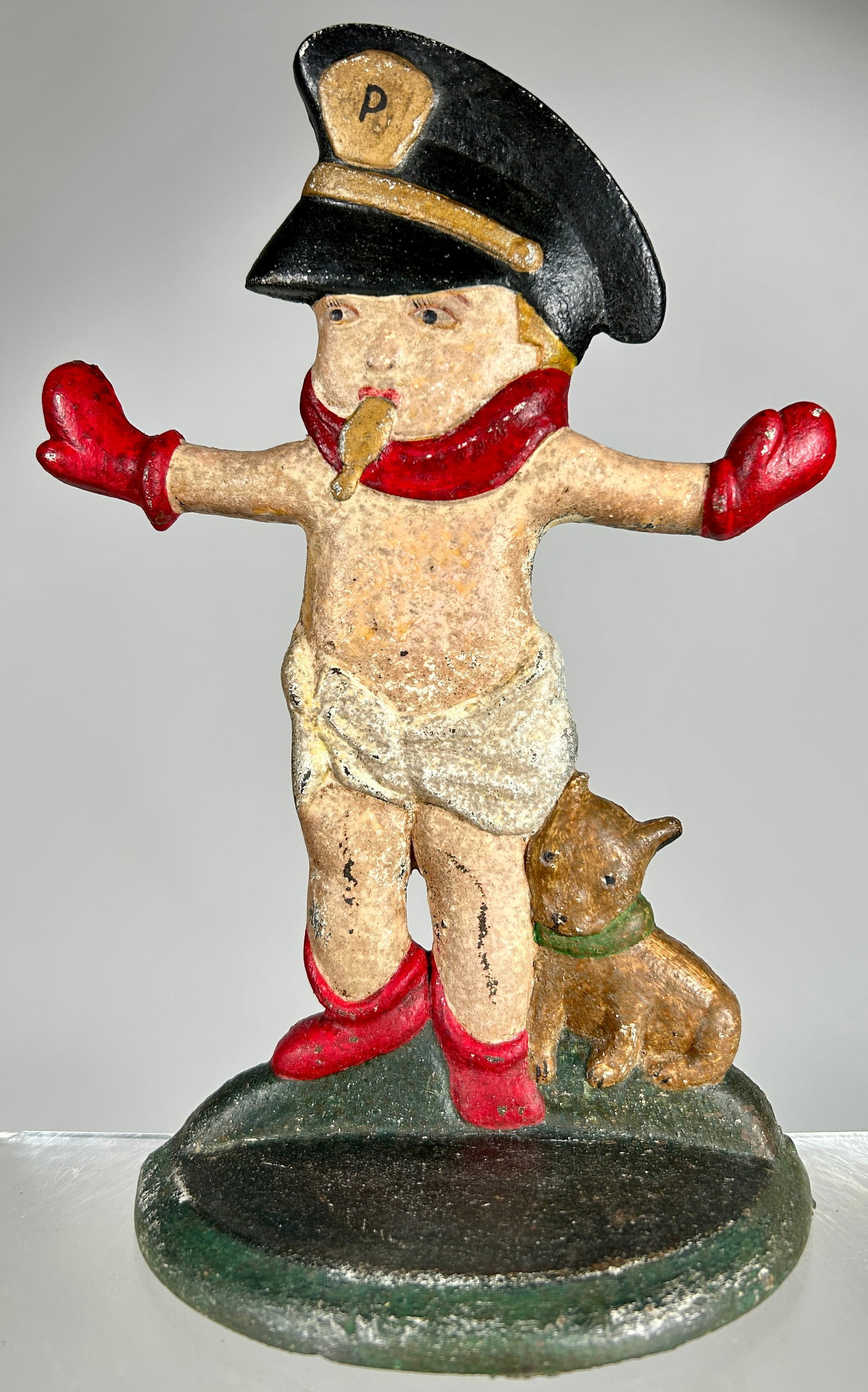 Police Boy Cast Iron Doorstop - Scarce (1 of 2)