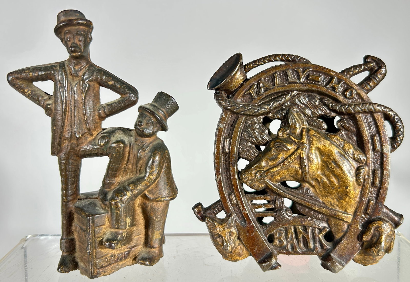 Tally Ho/Mutt & Jeff Cast Iron Still Bank (1 of 2)