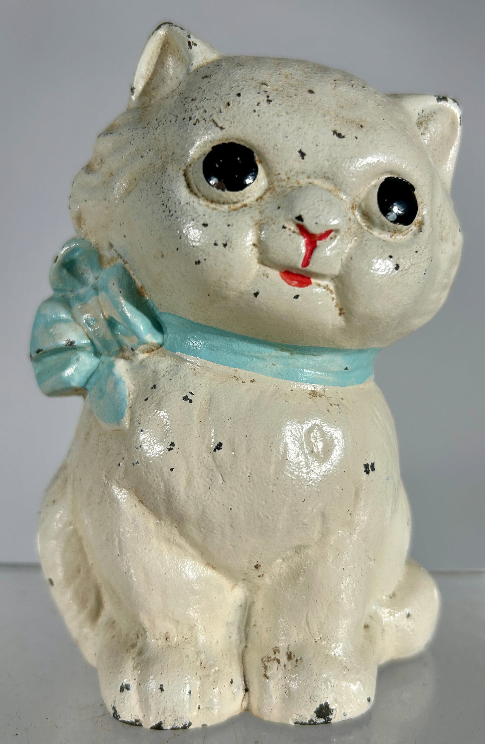 Cat with Blue Bow Bank (1 of 2)