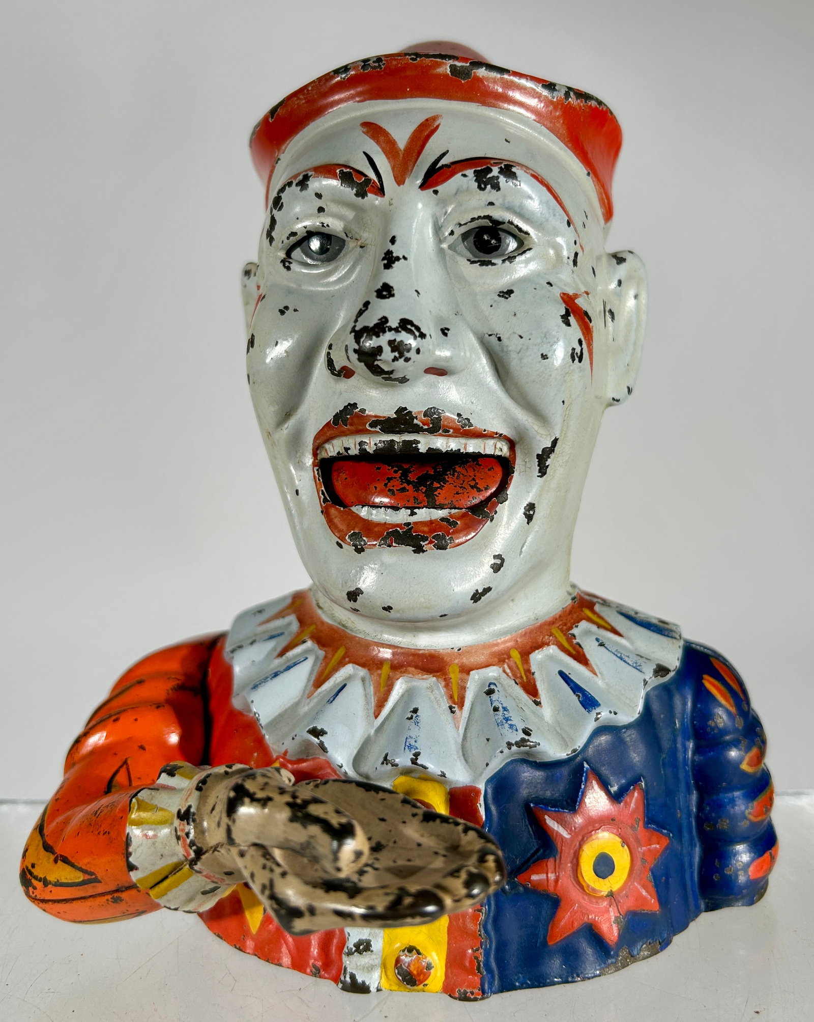 Humpty Dumpty Cast Iron Mechanical Bank: Shepard Hardware Co. - Buffalo, NY 1880's - 8"T