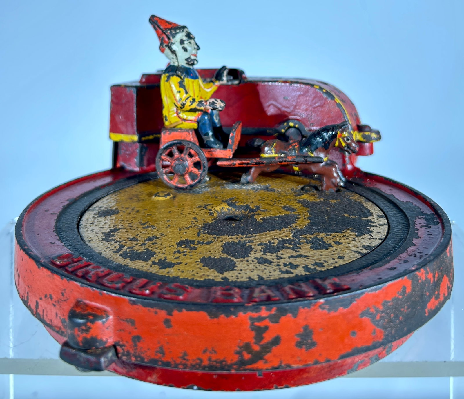 Circus Mechanical Bank - Scarce: Shepard Hardware Co. - Buffalo, NY 1880's - 9"Round