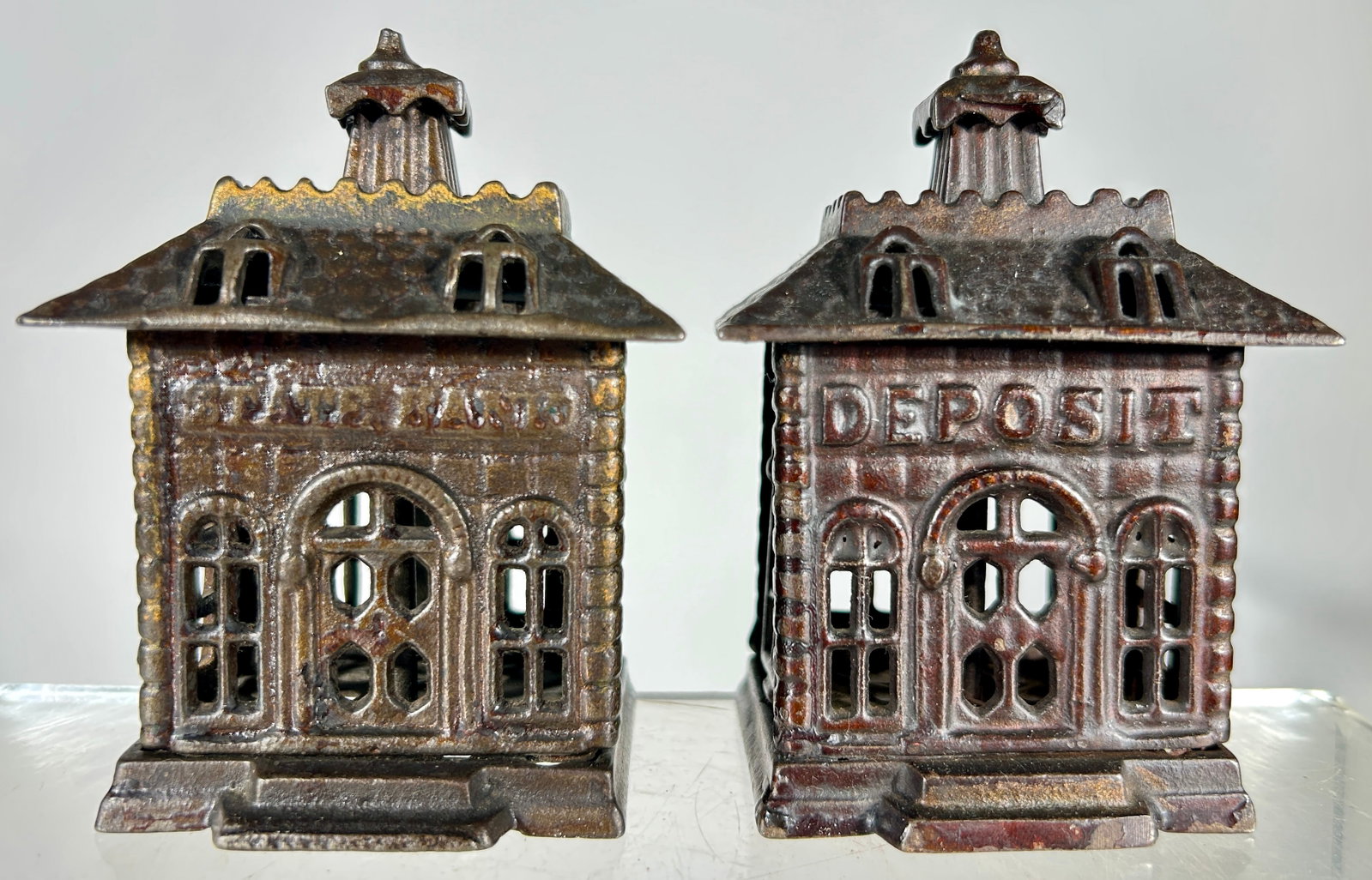 State Bank/Deposit Cast Iron Banks (1 of 2)