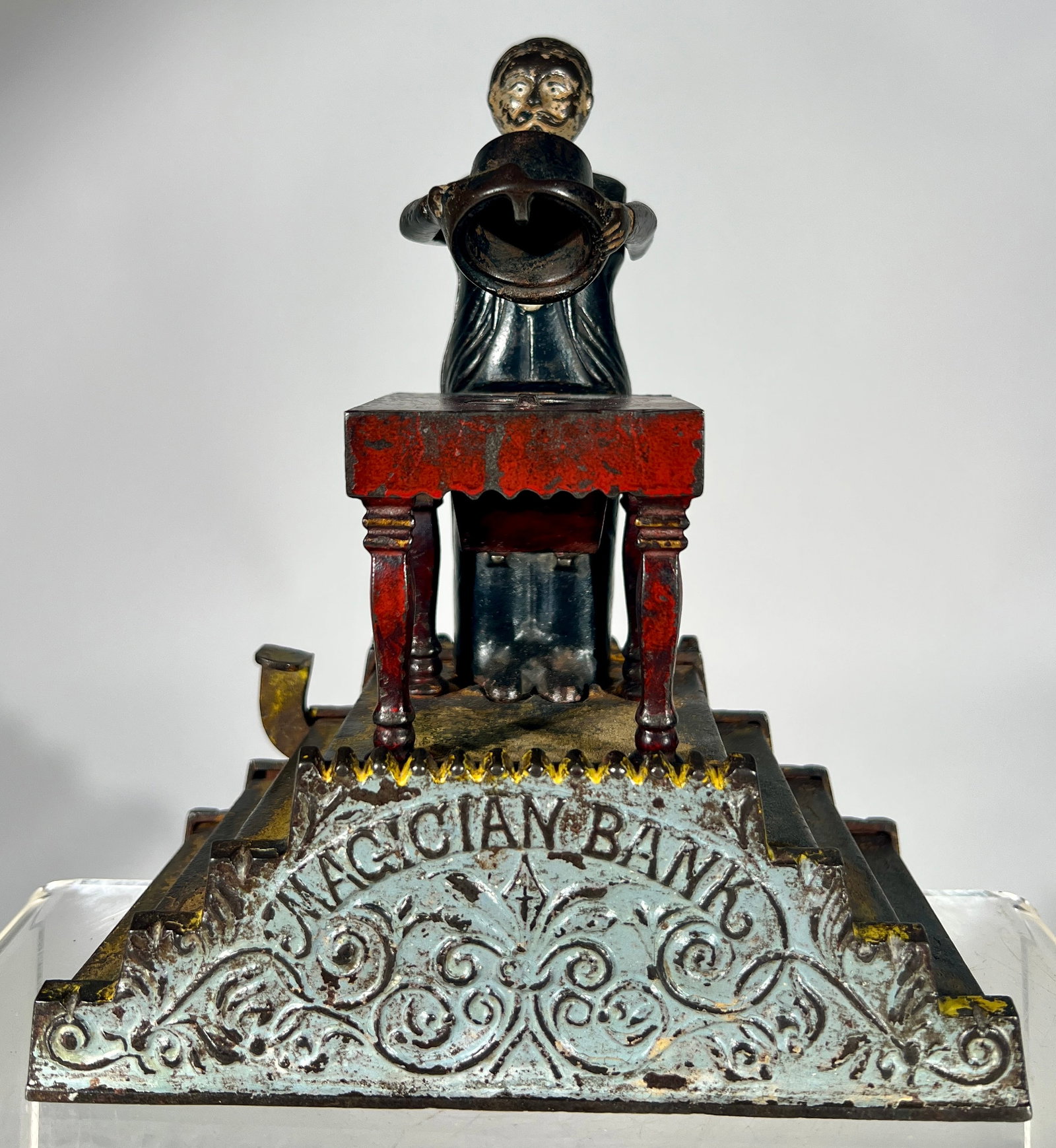 Magician Cast Iron Mechanical Bank (1 of 4)