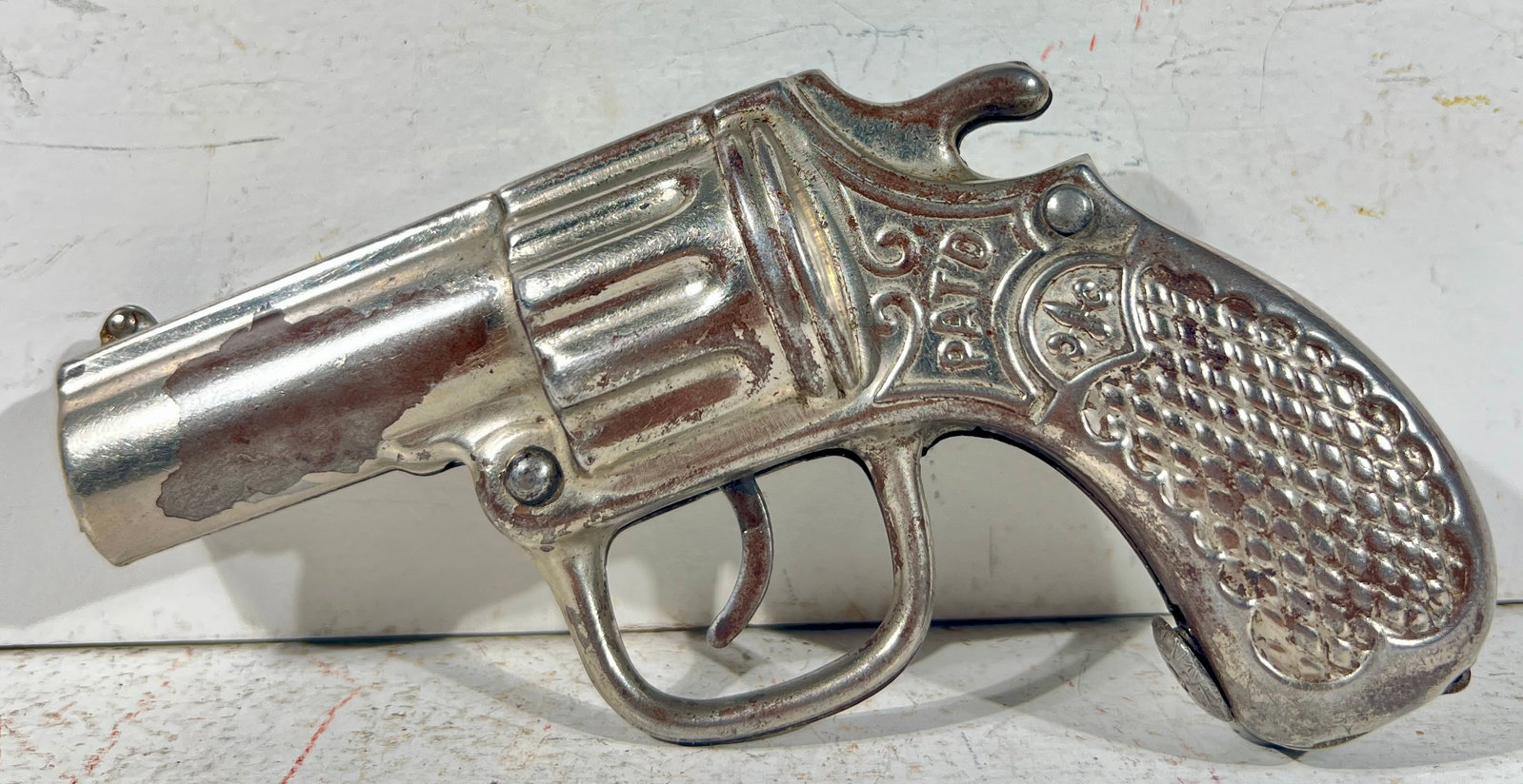 Pistol Bank Tin Mechanical Bank - Sheet Steel Version (1 of 2)