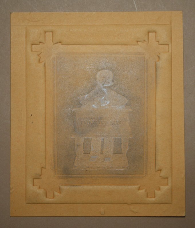 FreedmanÕs Bank ÒPrinters ProofÓ: Made by Jerome Secor Connecticut Ð Circa 1875 This is an extremely rare Òprinters proofÓ for Jerome SecorÕs famed FreedmanÕs Bank. The printers mark, #52, is in the upper left corner. This is the