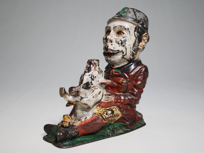 Paddy and the Pig Ð Brown Jacket: Made by the J. & E. Stevens Company Cromwell, Connecticut Ð Circa 1884 Here, the Irish ÒPaddyÓ is satirized as a useless drunk who has lost control of his beloved pig. It would be decades before Ir