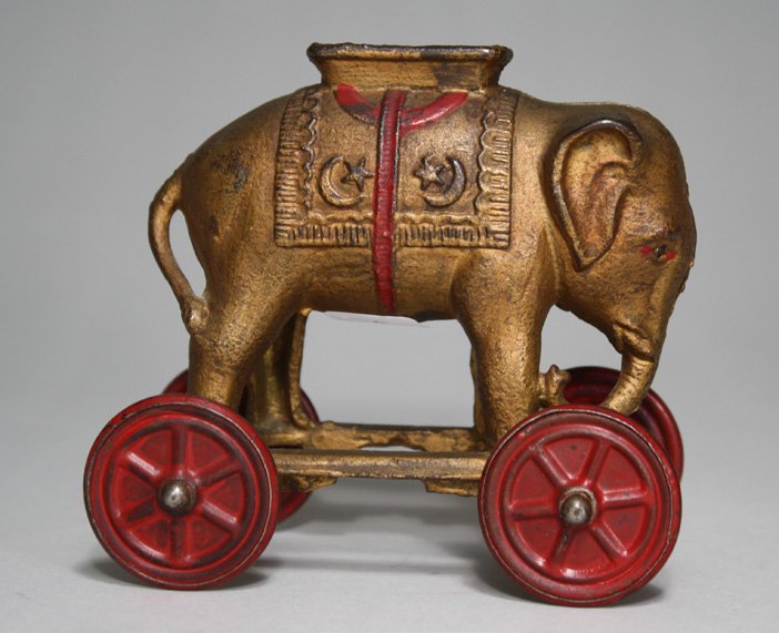 Elephant on Wheels: A. C. Williams Ravenna, Ohio Ð Circa 1920 Material: Cast Iron