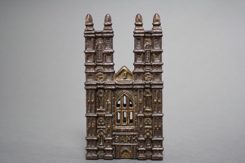 Westminster Abbey - Blunted Spires Architectural Bank: Sydenham & McOustra England - Circa 1908 Material: Cast Iron