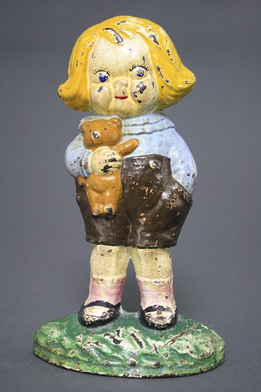Bobby Blake Doorstop: Hubley Mfg. Company Pennsylvania - Circa 1920 - 9 1/4" tall. Material: Cast Iron