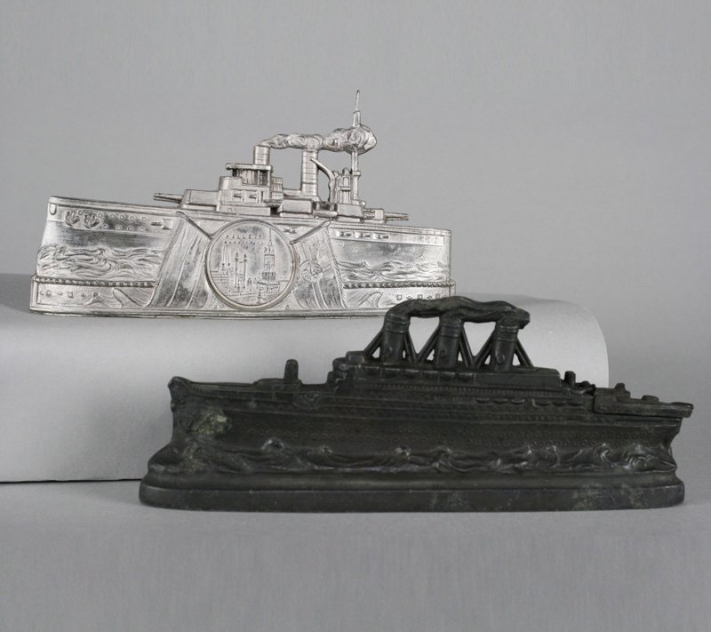 One Ocean Liner and One Battleship (1 of 1)