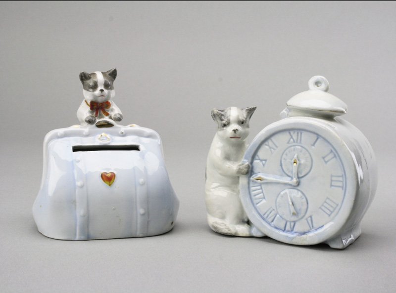 Two Pottery Animal Banks (1 of 1)