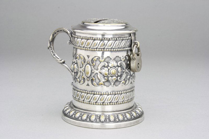 Silvered Brass Beer Stein (1 of 1)