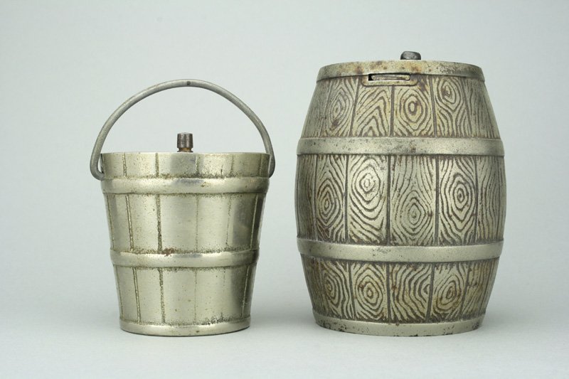 Dime Register Barrel / White City Puzzle Savings: Nicol & Company American - Circa 1890 Material: Cast Iron