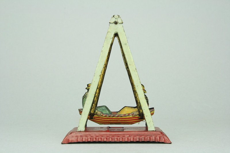 Boy and girl in Glider: J. Meier Germany - Circa 1925 Material: Tin