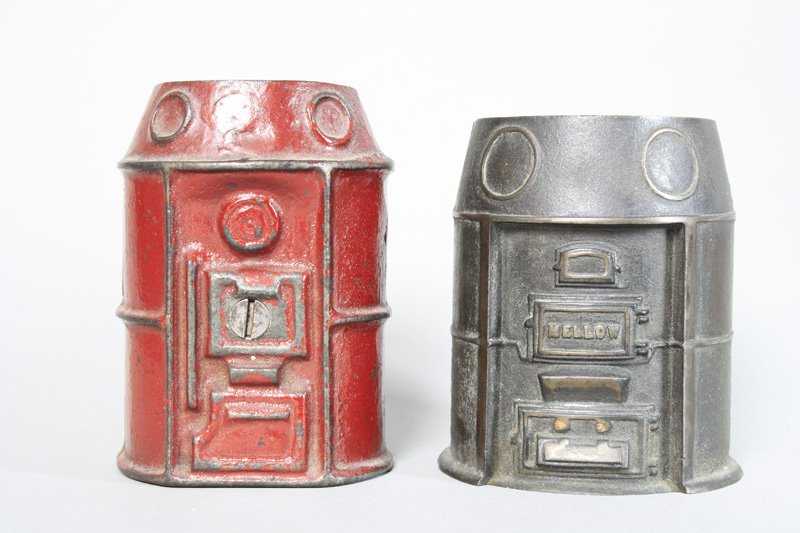 Marshall / Mellow Stoves Still Bank: American - Circa 1920’s Material: Cast Iron
