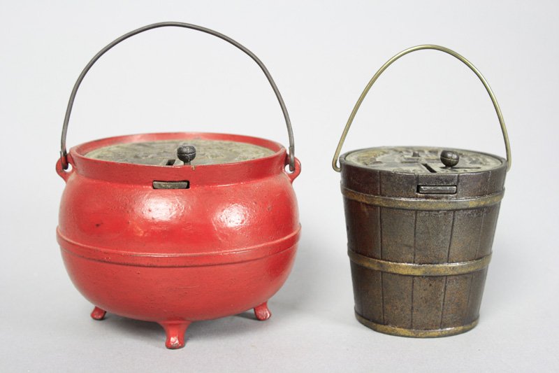 Penny Register Pail / Nickel Register Bean Pot Still: American - Circa 1890’s Material: Cast Iron