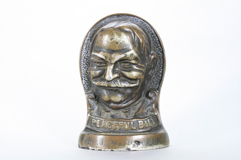 Smiling Jim & Peaceful Bill Still Bank: J. M. Harper - Illinois - Circa 1908 This famous bank depicts William Howard Taft and his Vice Presidential running mate, James Sherman. They are all smiles as they were the victors in the 1908 Presid