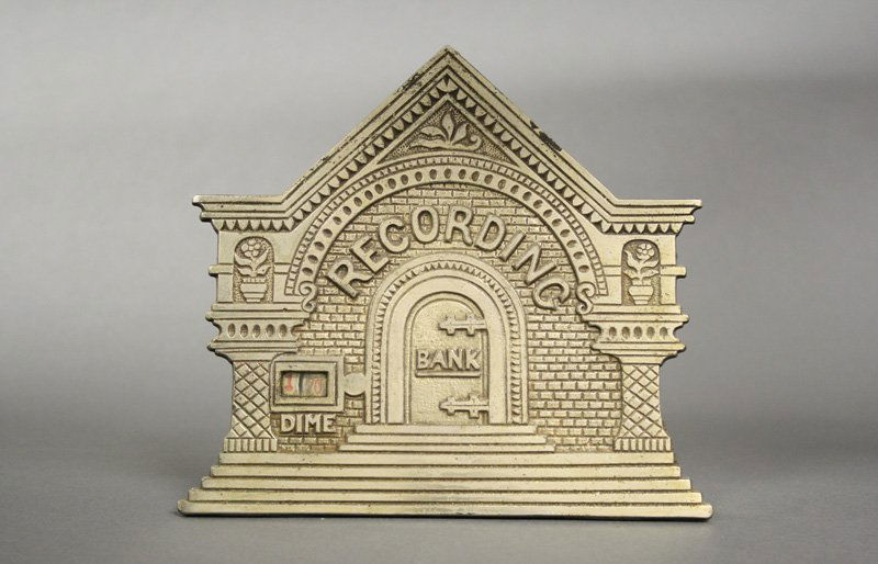 Recording Bank: American - Circa 1890s Material: Cast Iron