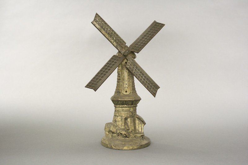 Windmill: German - Circa 1925 - 11” H Material: Silvered Lead