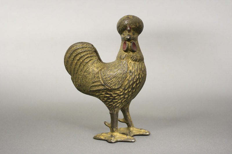 Polish Rooster: Ober Mfg. Co. - Circa 1905 A very scarce and highly sought after still bank. Material: Cast Iron