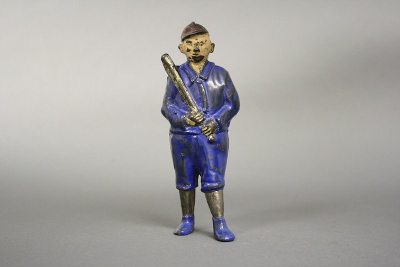 Baseball Player – Multicolor: A. C. Williams - Circa 1910 Material: Cast Iron