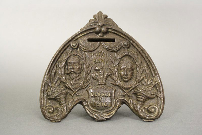 Royal Bank: Chamberlain & HIll - Circa 1916 - 5.25” H Material: Cast Iron