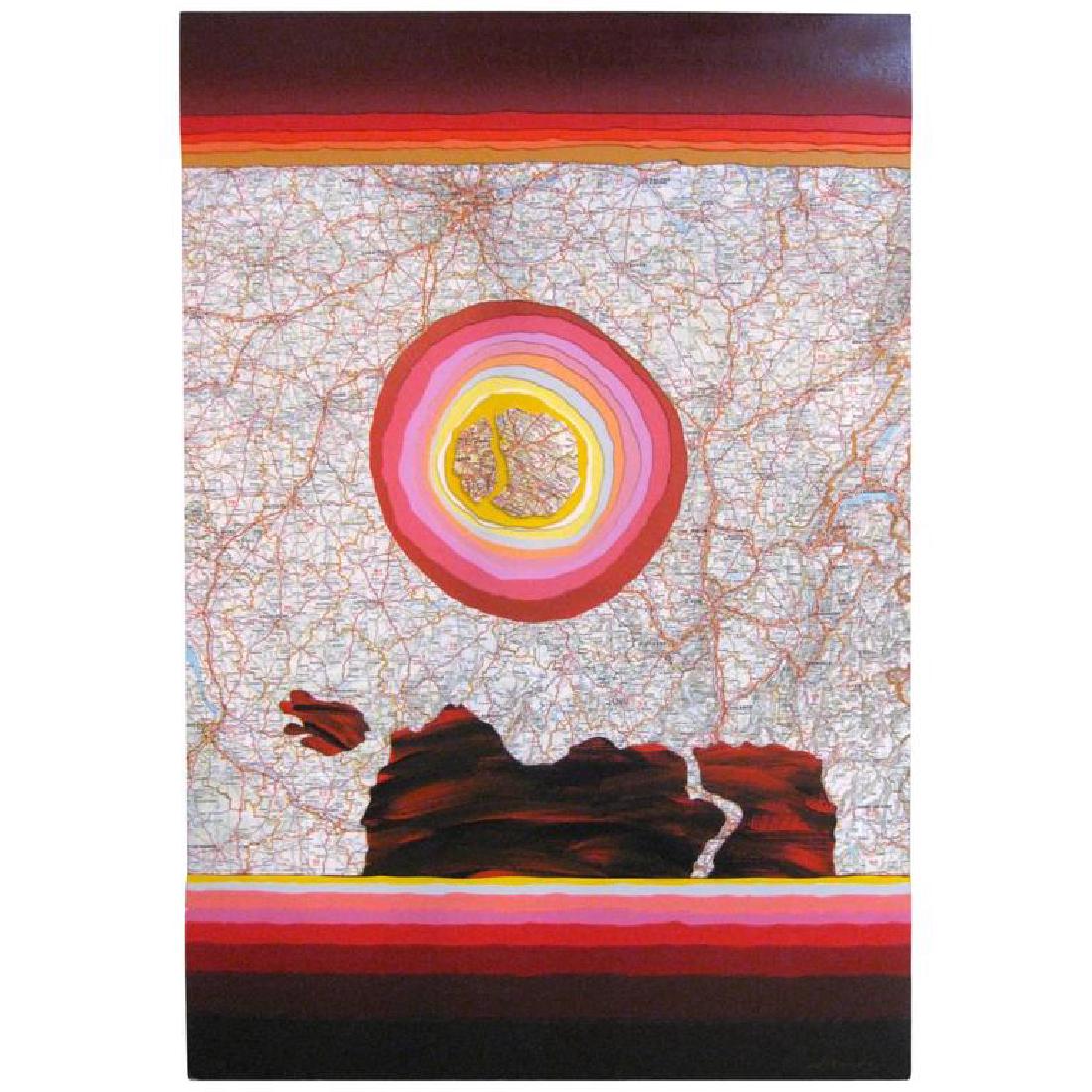 Mixed-Media Painting in Relief by Arthur Secunda (1 of 6)