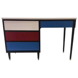 French 50s Colorful Desk by Morris of California