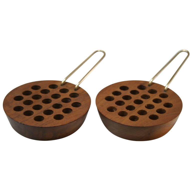 Austrian Mid-century Perforated Ashtrays by Carl Auböck (1 of 2)