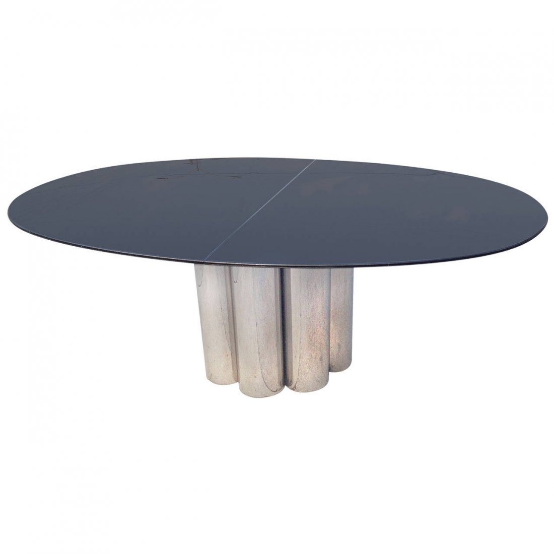 Outstanding Lucite Top and Chrome Base Dining Table (1 of 7)