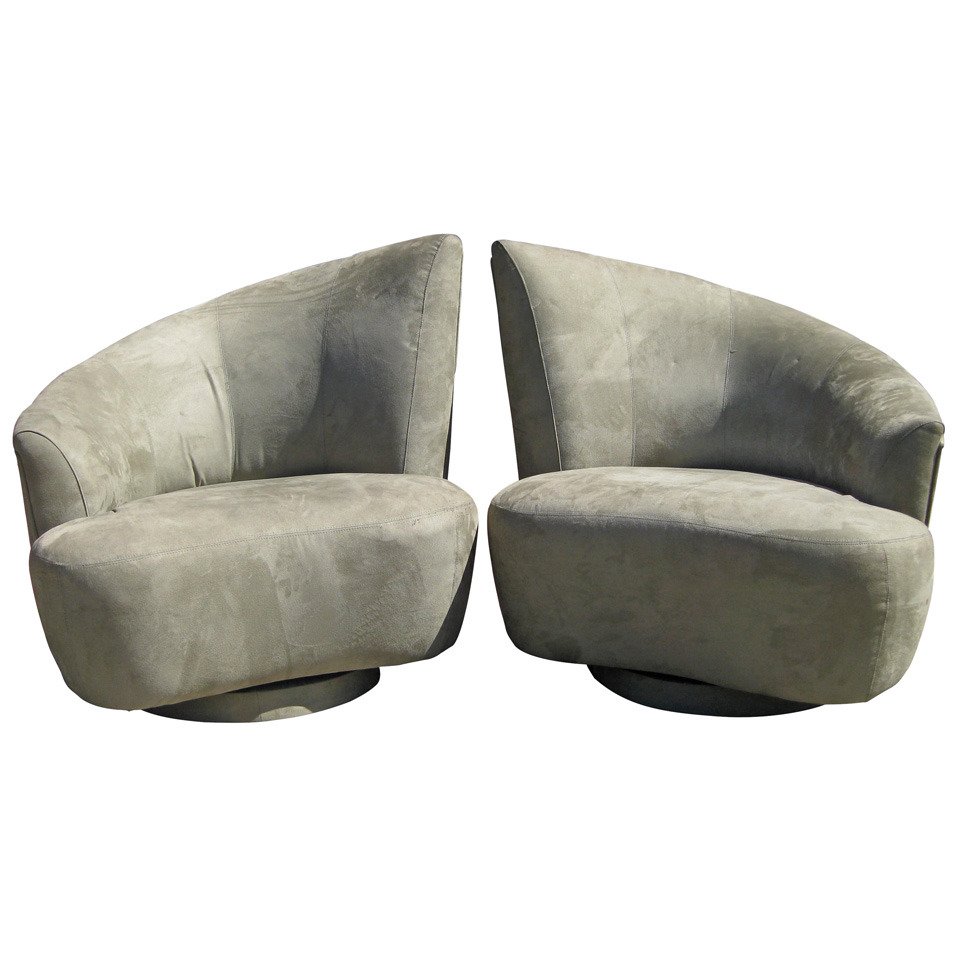Vladimir Kagan Pair of Bilbao Chairs (1 of 5)