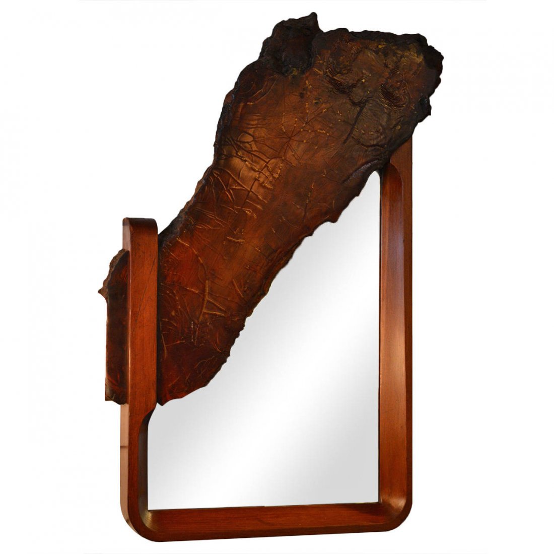 Mix of Redwood and Red Pine Framed Mirror (1 of 3)