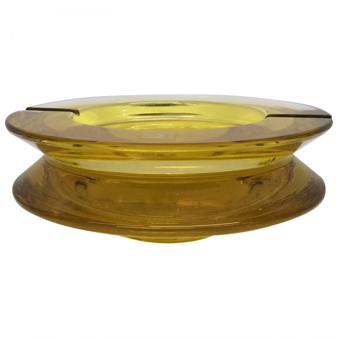 Yellow Tinted Glass Ashtray by Seguso (1 of 4)