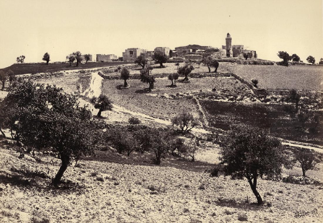 Jerusalem, Church of the Ascension, Mount of Olives.: Jerusalem, Church of the Ascension, Mount of Olives. From Sinai and Palestine produced by William Mackenzie with photographs by Francis Frith. Condition: Very good tonality and contrast Year: c1860. :