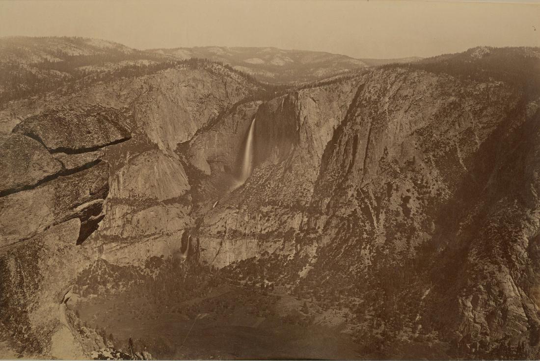 Yosemite Falls from Glacier Point, California. c1865 (1 of 1)