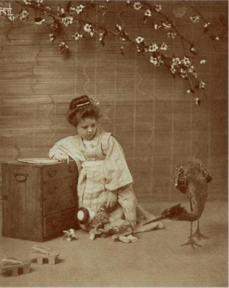 A Japanese Fancy. Photogravure by Rudolf Eickemeyer,: A Japanese Fancy. Photogravure by Rudolf Eickemeyer, Jr. From Die Kunst in der Photographie 1901. Rudolf Eickemeyer, Jr. 200 x 160 mm, 7.75 x 6.25 inches